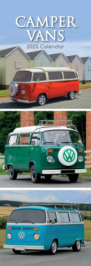 2025 Camper Vans Slimline Wall Calendar