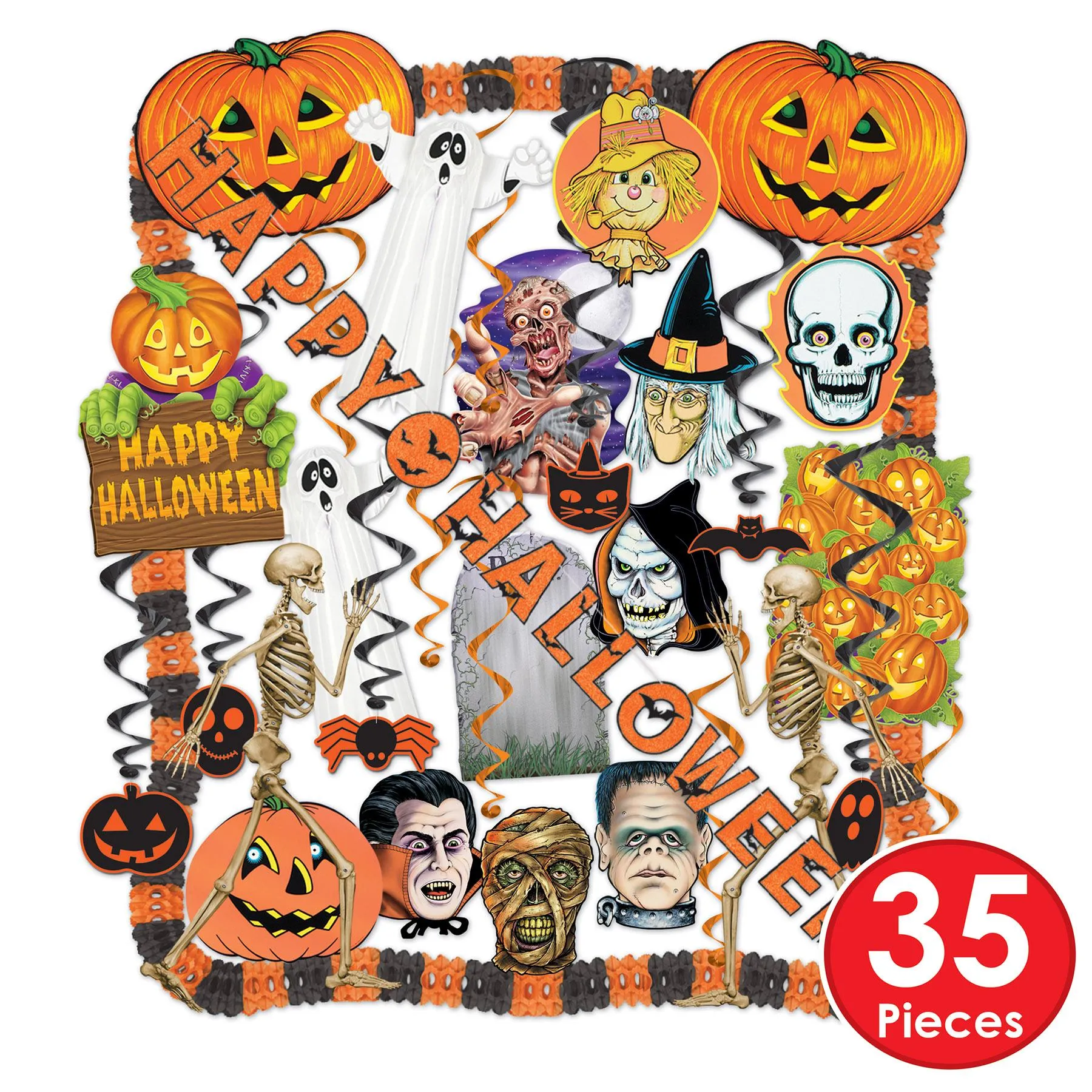 26 Piece Halloween Decorating Kit