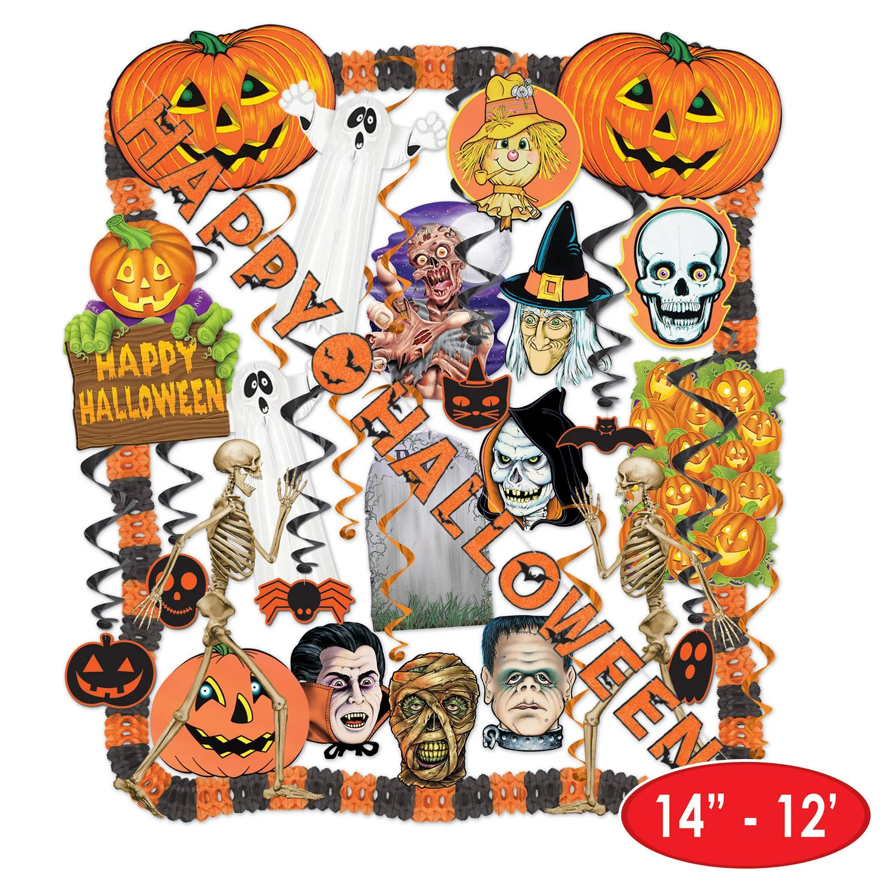 26 Piece Halloween Decorating Kit