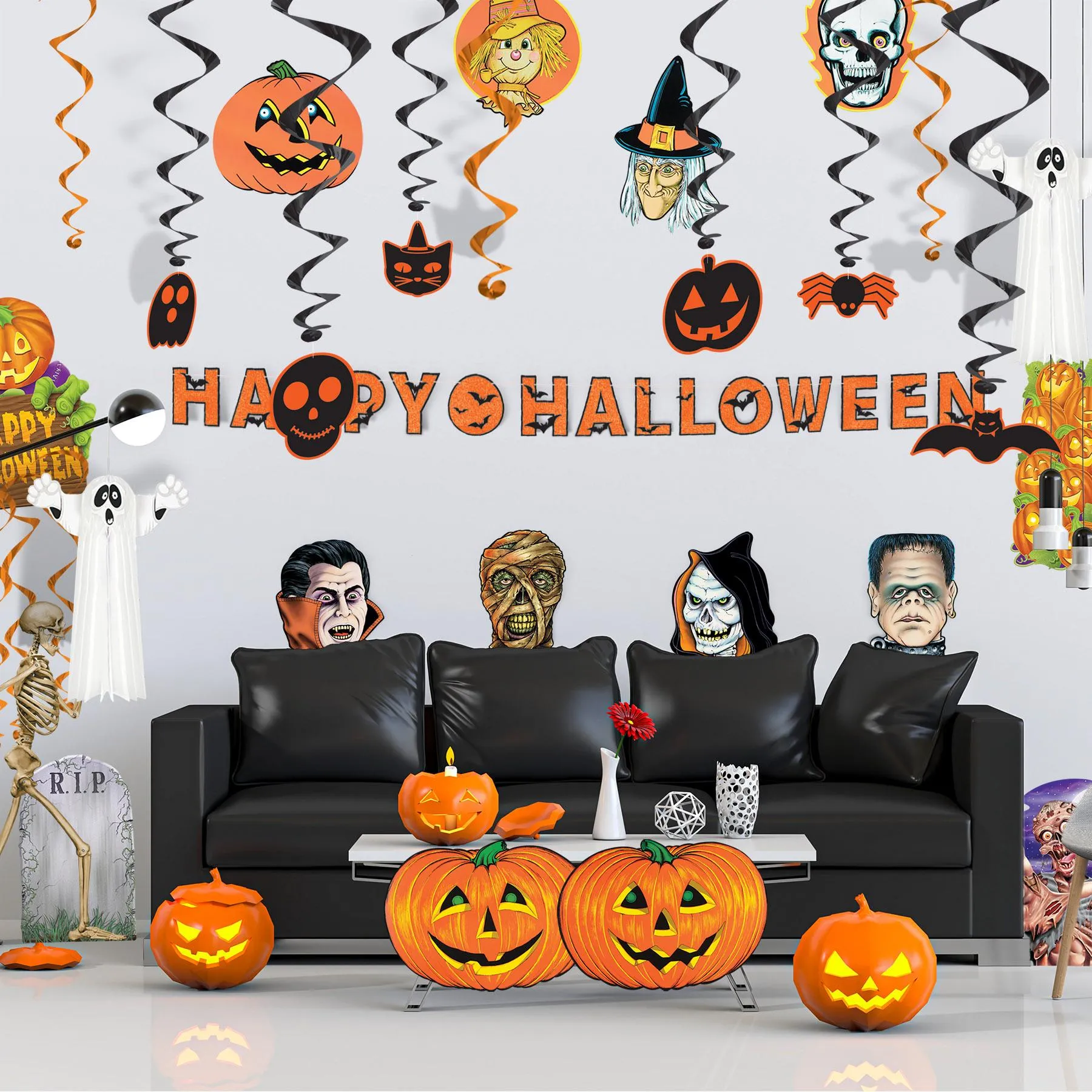 26 Piece Halloween Decorating Kit
