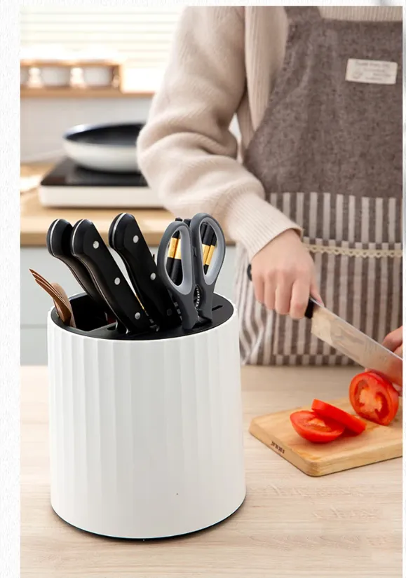 360° Rotating Multi-Functional Kitchen Drainable Cutlery Organiser DP-209