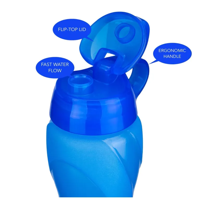 750Ml Leakproof Bpa-Free Water Bottle With Flip Top Lid