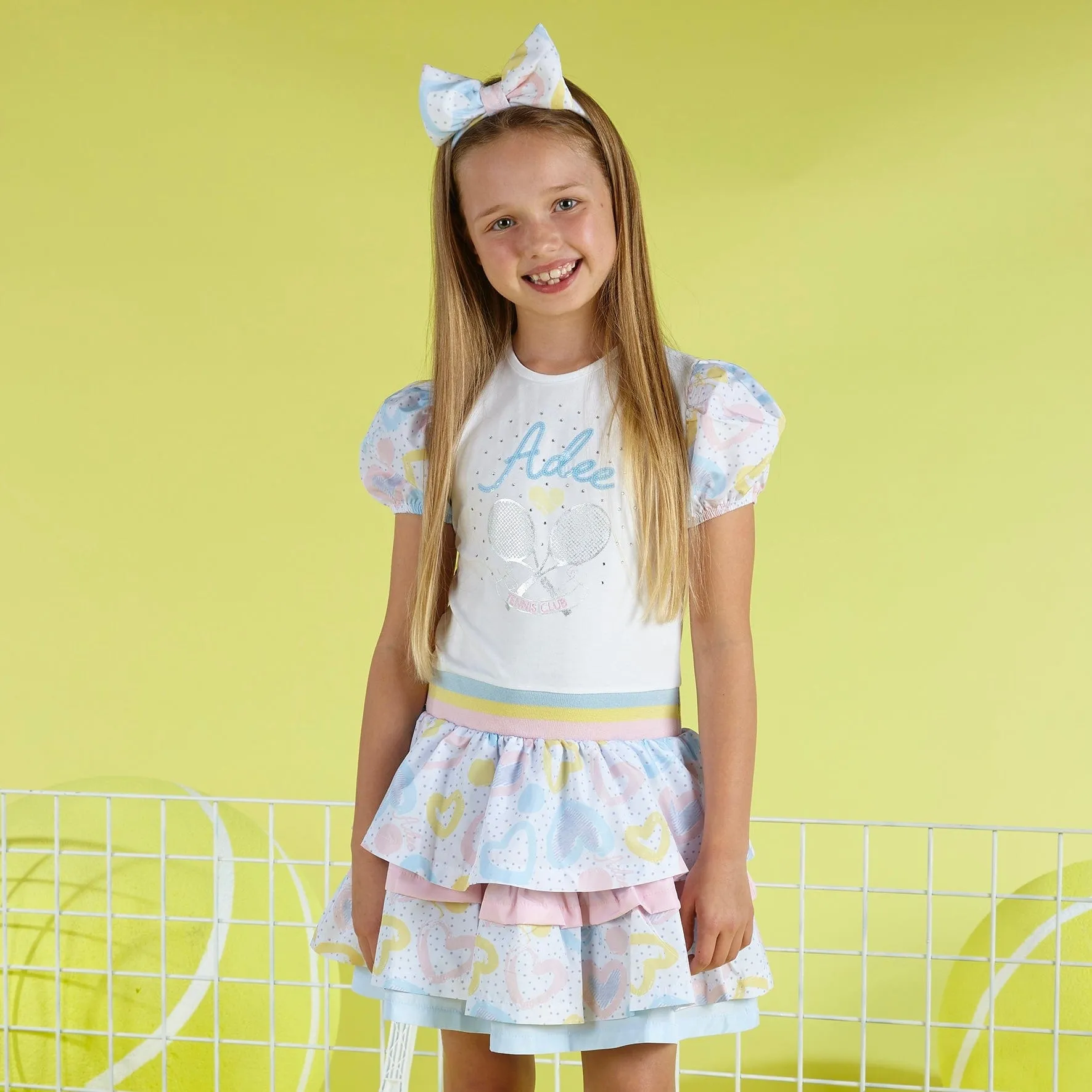 A DEE - Valda Tennis Club Mixed Dress - White