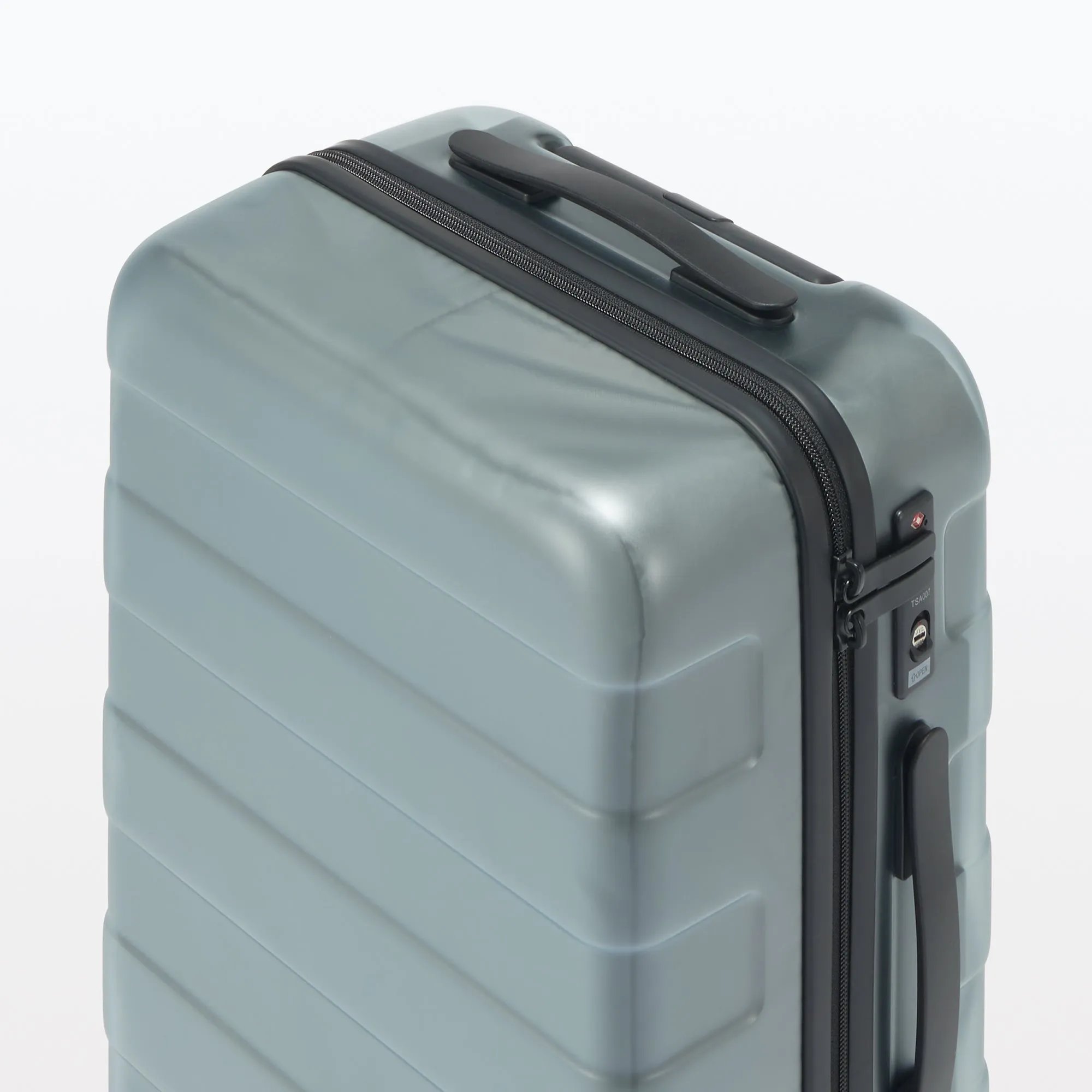 Adjustable Handle Hard Shell Suitcase 36L - Translucent | Carry-On