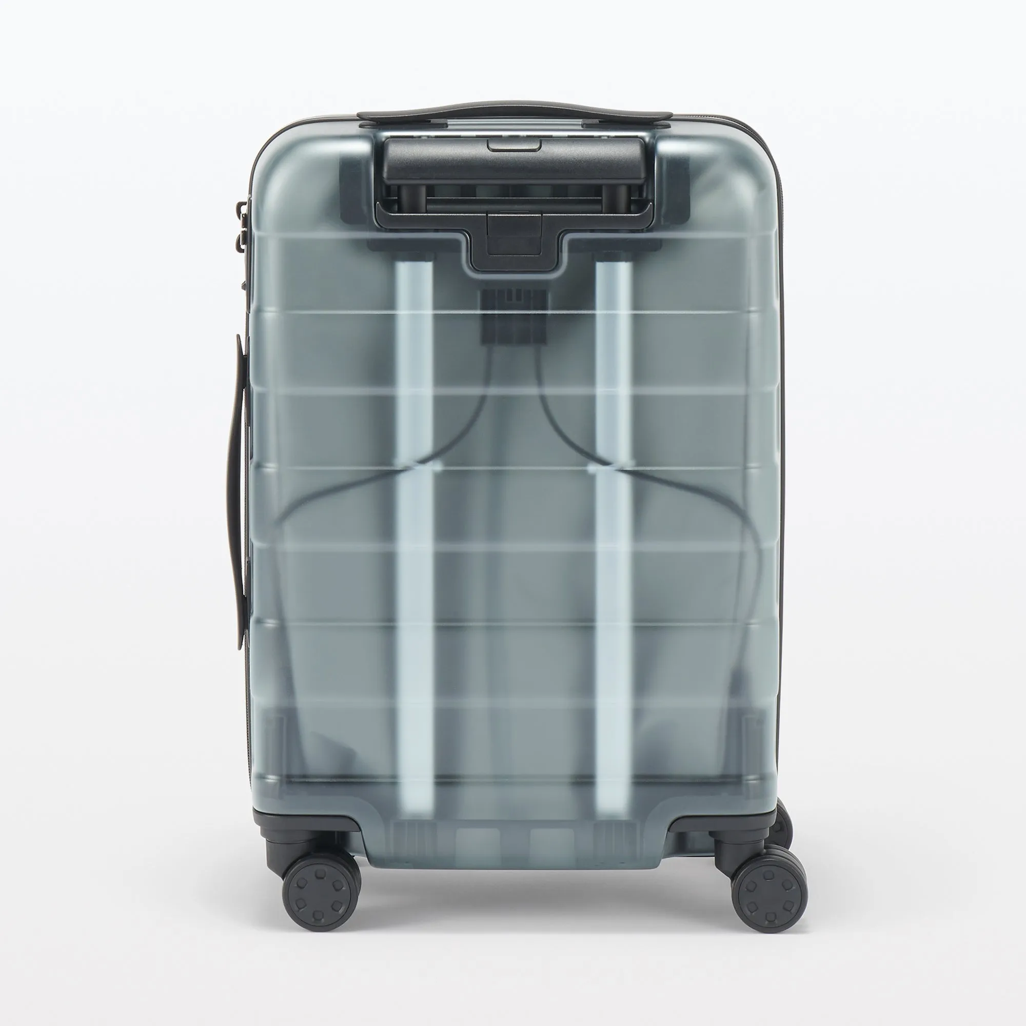 Adjustable Handle Hard Shell Suitcase 36L - Translucent | Carry-On