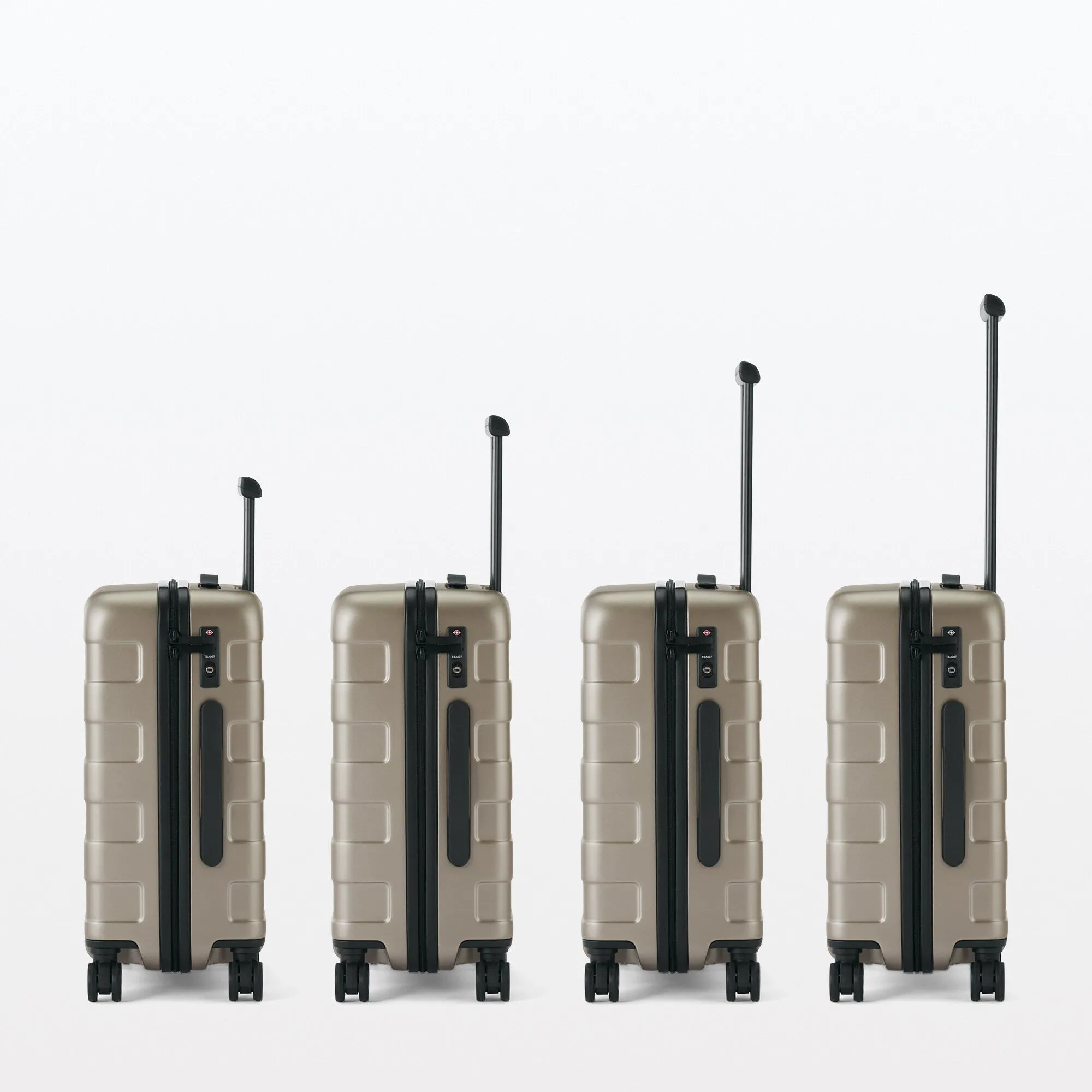 Adjustable Handle Hard Shell Suitcase 75L - Translucent | Check-In