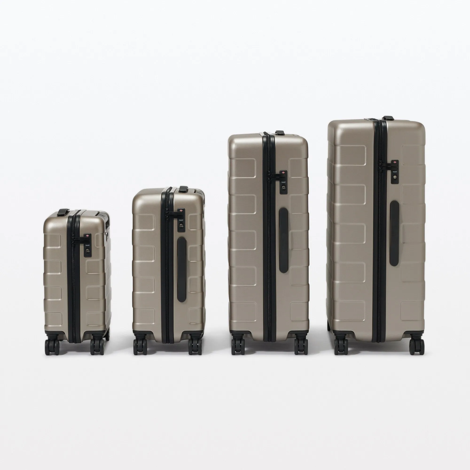Adjustable Handle Hard Shell Suitcase 75L - Translucent | Check-In