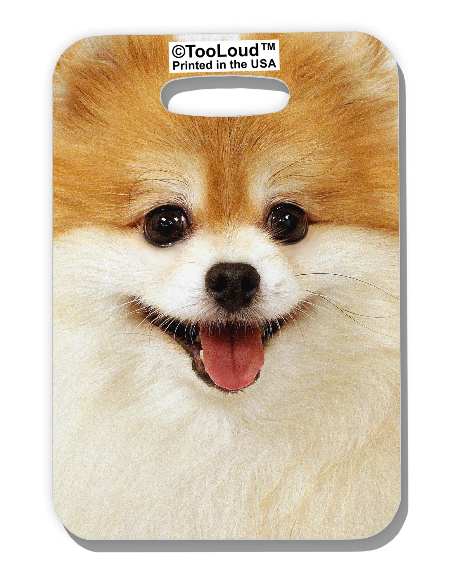 Adorable Pomeranian 1 Luggage Tag Dual Sided All Over Print