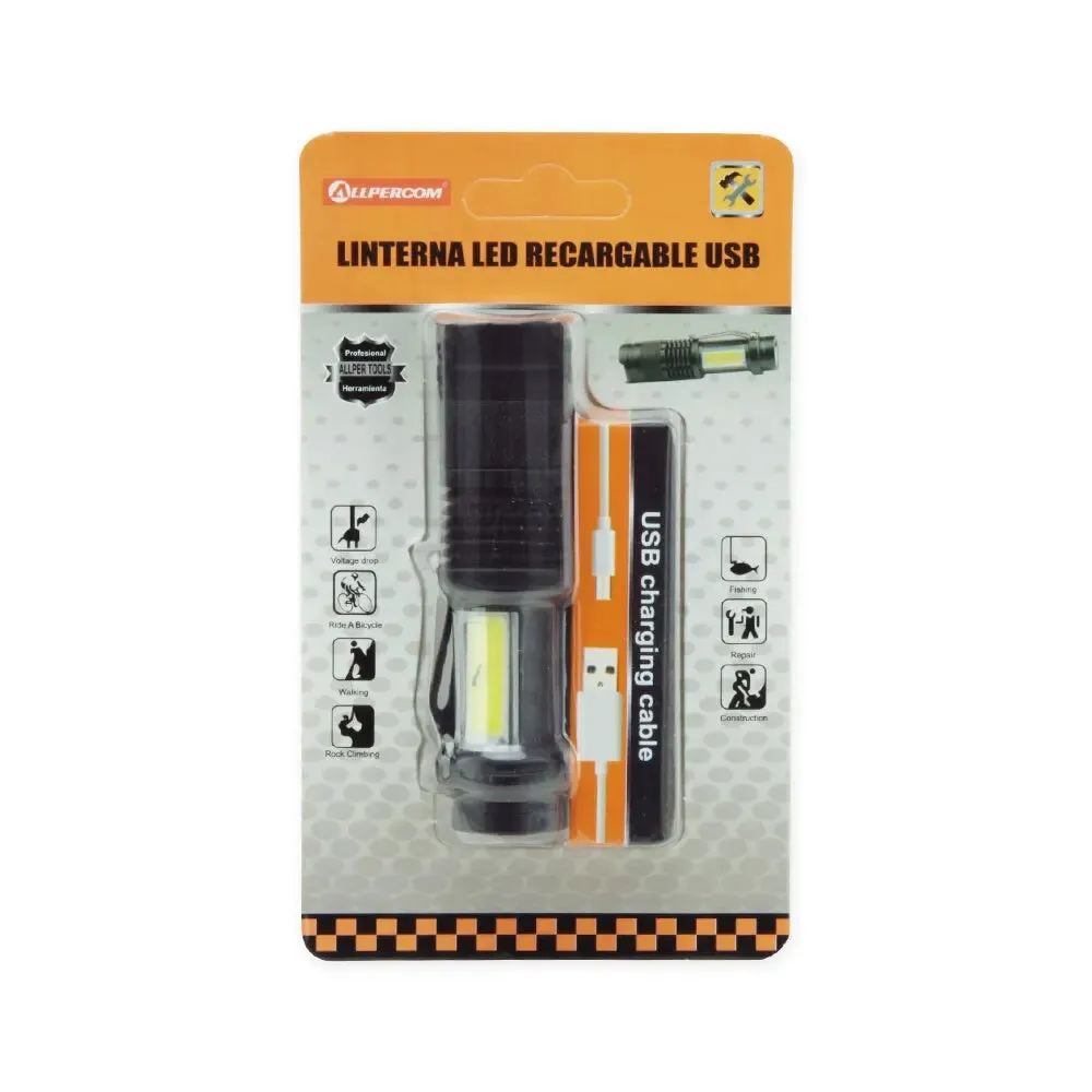 ALLPER USB Rechargeable LED Flashlight