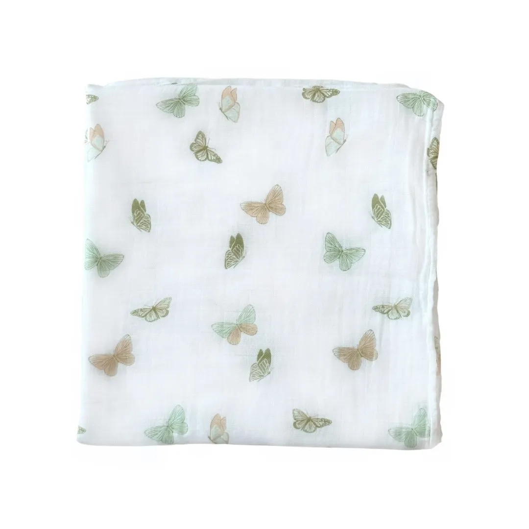 Bamboo Muslin Swaddle Blanket - Growing Love