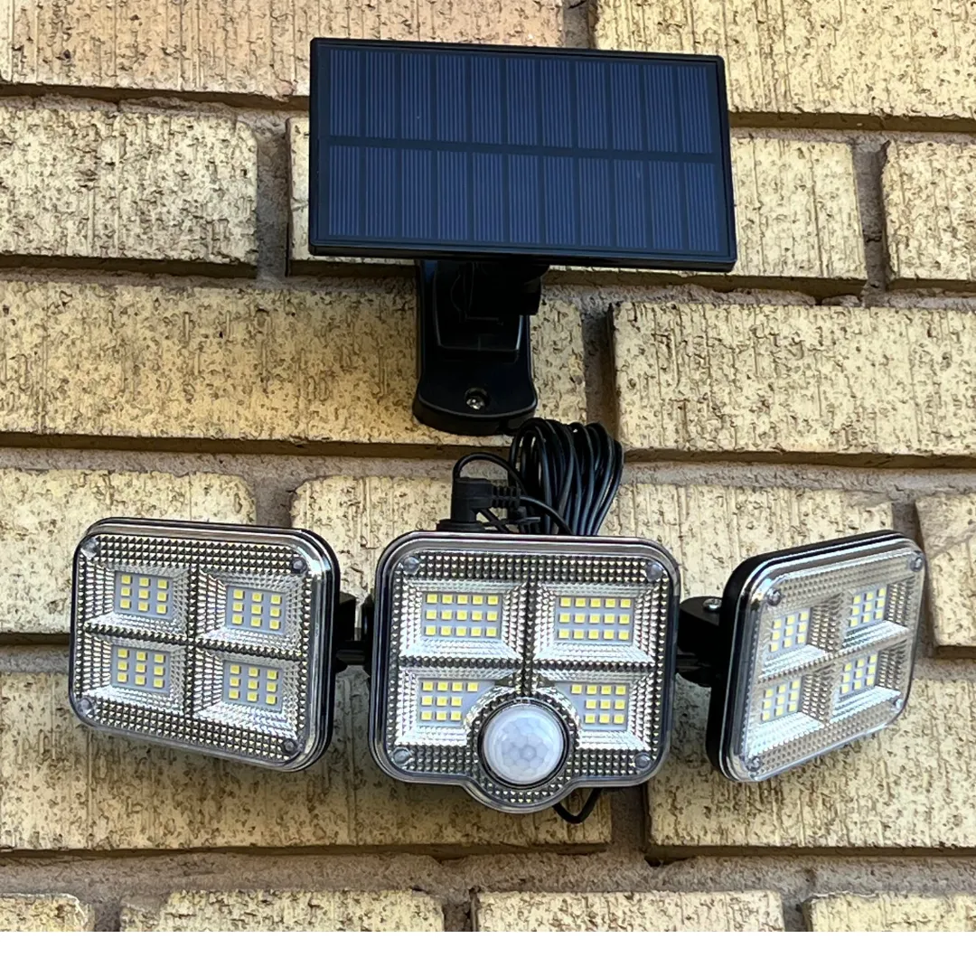 BigM 122 LED adjustable solar security motion sensor light for outdoor