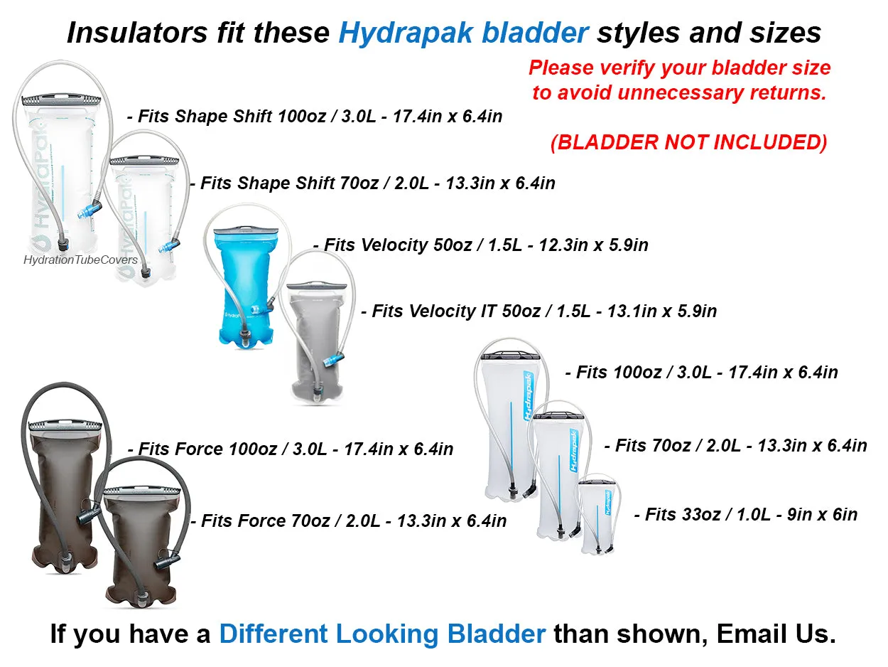 Bladder Insulation for Hydrapak Water Bladder Reservoir