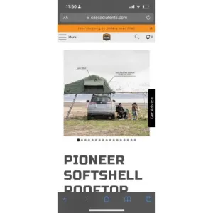 Cascadia Tents Pioneer Softshell Rooftop Tent