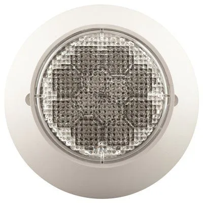 Compass Led Indoor Emergency Remote Lamp Head With Mounting Plate Single Head 1 Watt 3 Vdc White