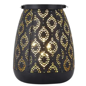 Cordless Battery Operated Moroccan Style Table Lamp for Wedding Home Decor