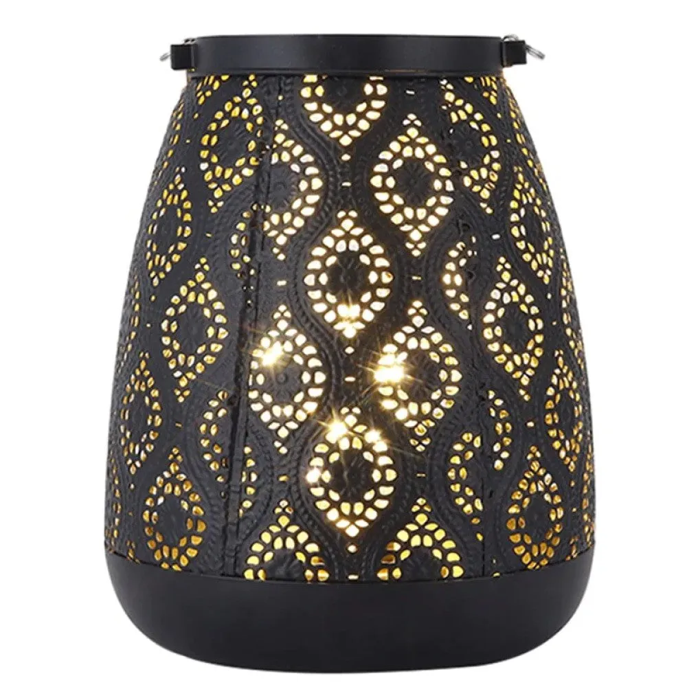 Cordless Battery Operated Moroccan Style Table Lamp for Wedding Home Decor