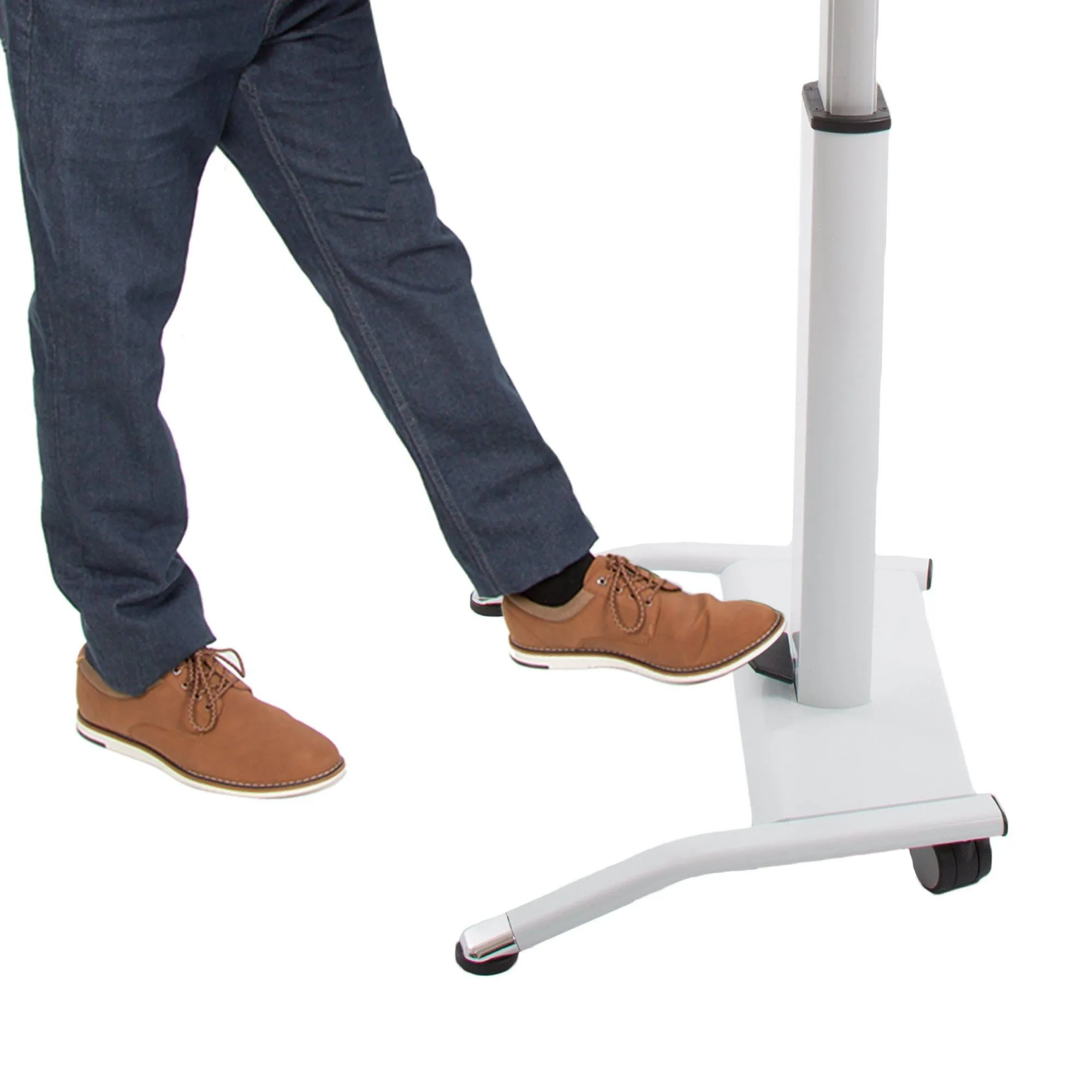 Cruizer Pivot Mobile Standing Desk with Tilting Desktop | Portable Podium