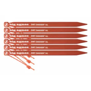 Dirt Dagger UL 7.5" Tent Stakes: Pack of 6