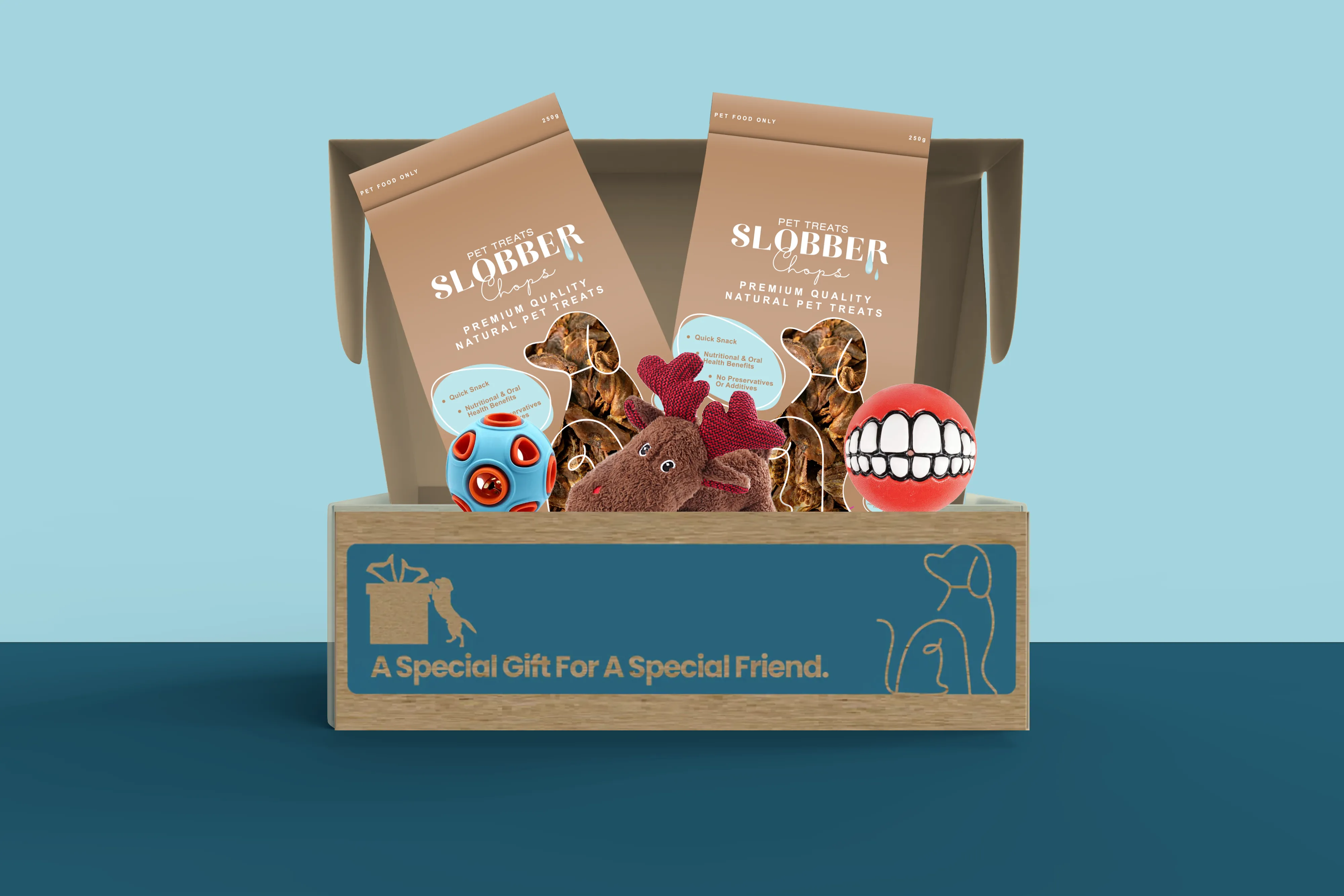 Dog Treat & Toys Present Box (Small)