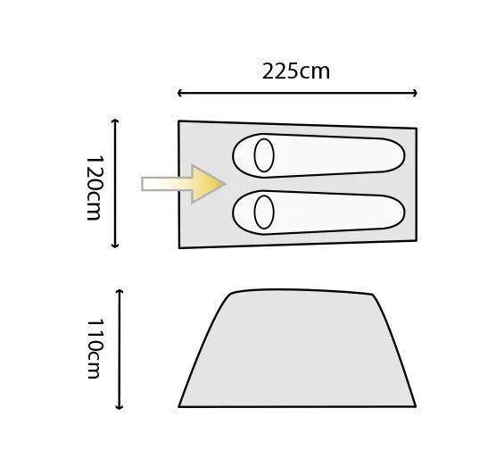 HIGHLANDER RAPID PITCH 2 TENT