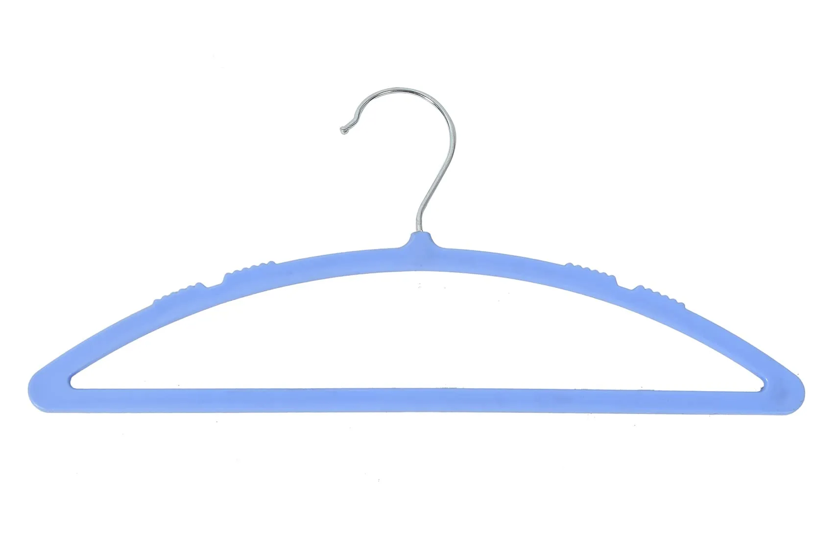 Kuber Industries 18 Pieces Non-Slip, Space Saving Plastic Closet Baby Hanger for Laundry & Everyday Use (Blue)-HS43KUBMART25707