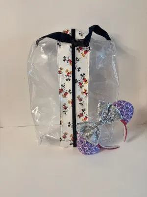 Large Hanging Boxy Bag - Happy Mickey and Minnie