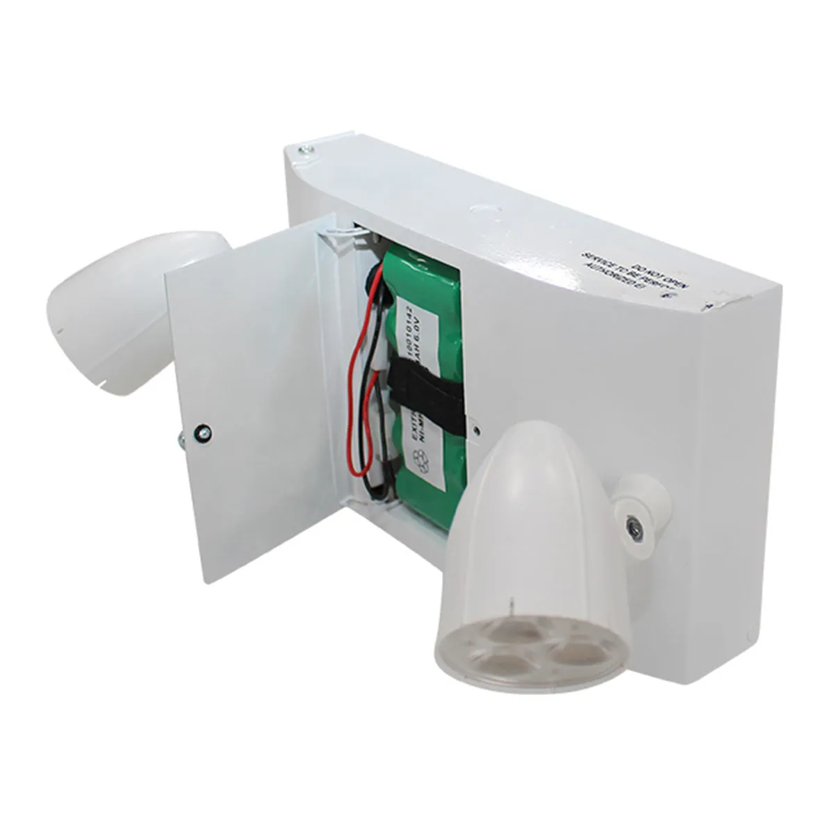 LED Emergency Light, 8 Watts, Dual PAR16 Lamps, 120-277V, Numerical Indicator, White