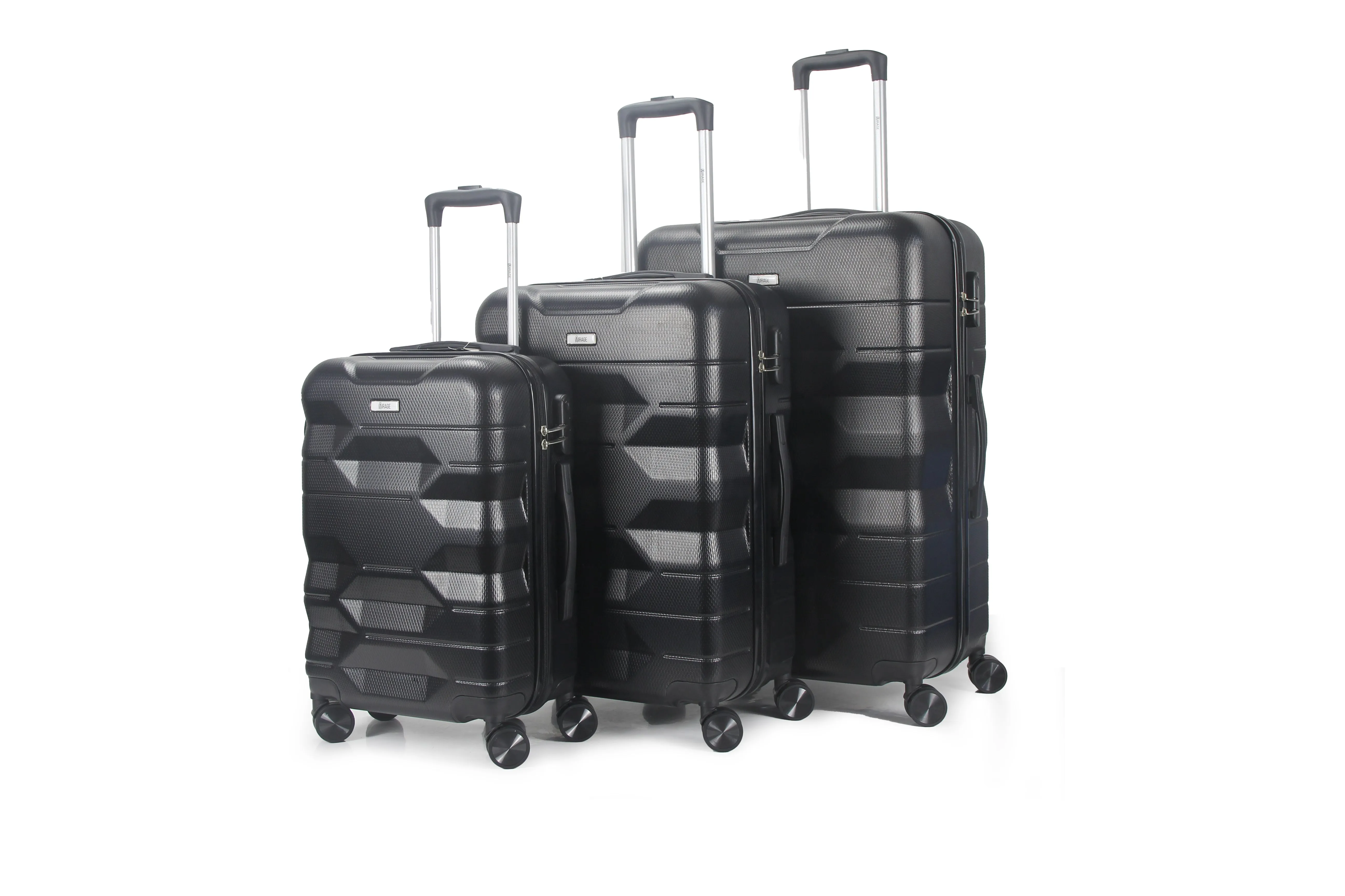 Maggie ABS Hard shell Lightweight 360 Dual Spinning Wheels Combo Lock 28" 24", 20" 3 Piece Luggage Set