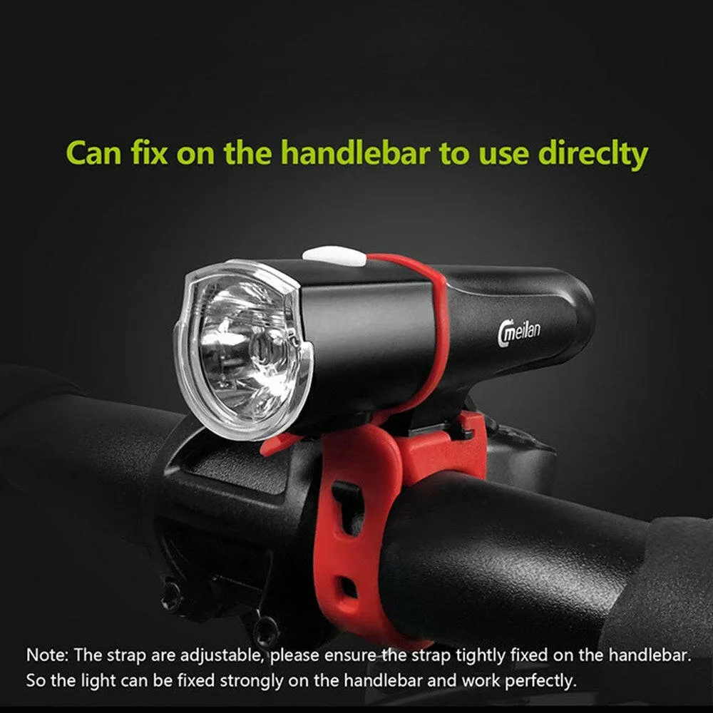Meilan C4 City Bike Front Light Small Bright Lamp Rechargeable IPX6 Waterproof