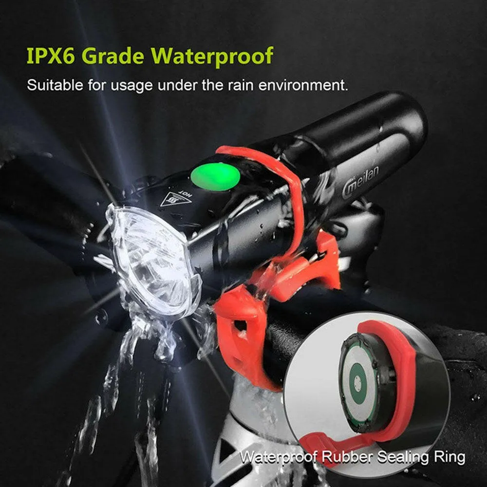 Meilan C4 City Bike Front Light Small Bright Lamp Rechargeable IPX6 Waterproof