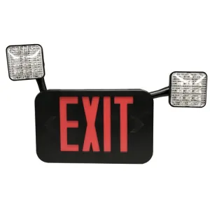 Morris Products 73467 Red LED Blk Remote Exit/Em Lt