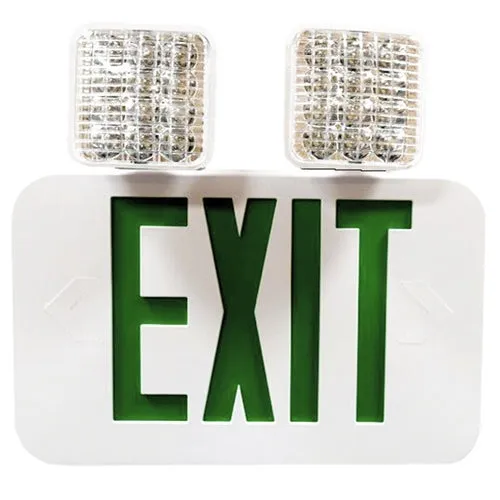 Morris Products 73472 Grn LED Wh Combo Exit/Em Lt SD