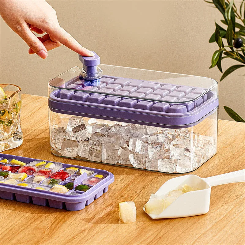 One-button Press Type Ice Cube Maker