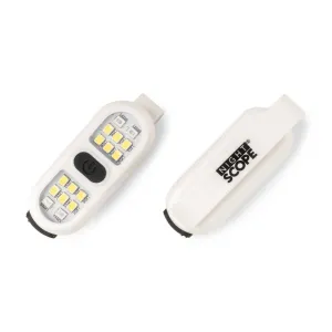 Rechargeable LED Clip on Light - White