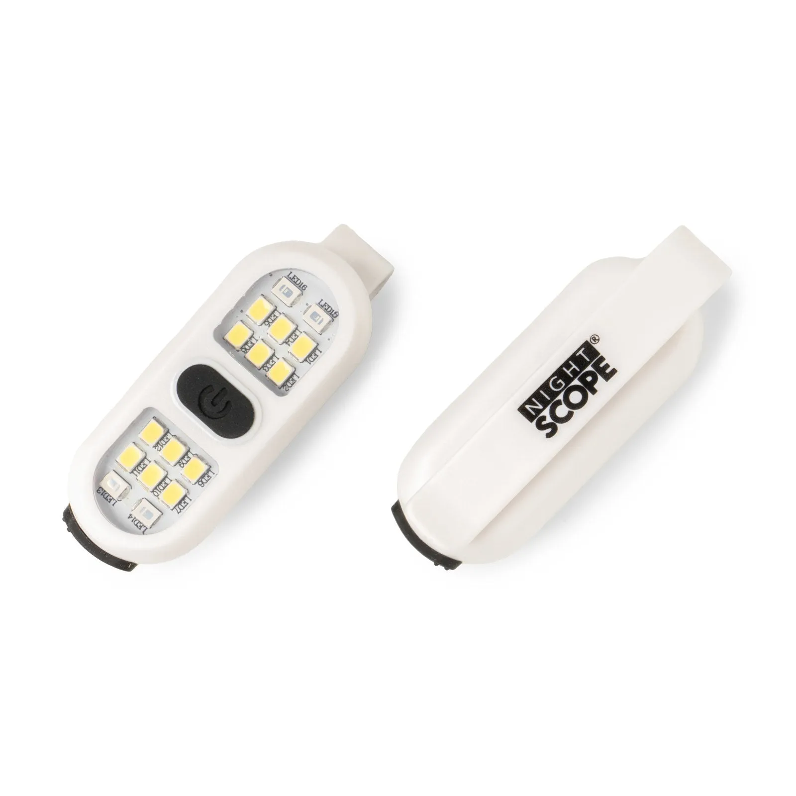 Rechargeable LED Clip on Light - White
