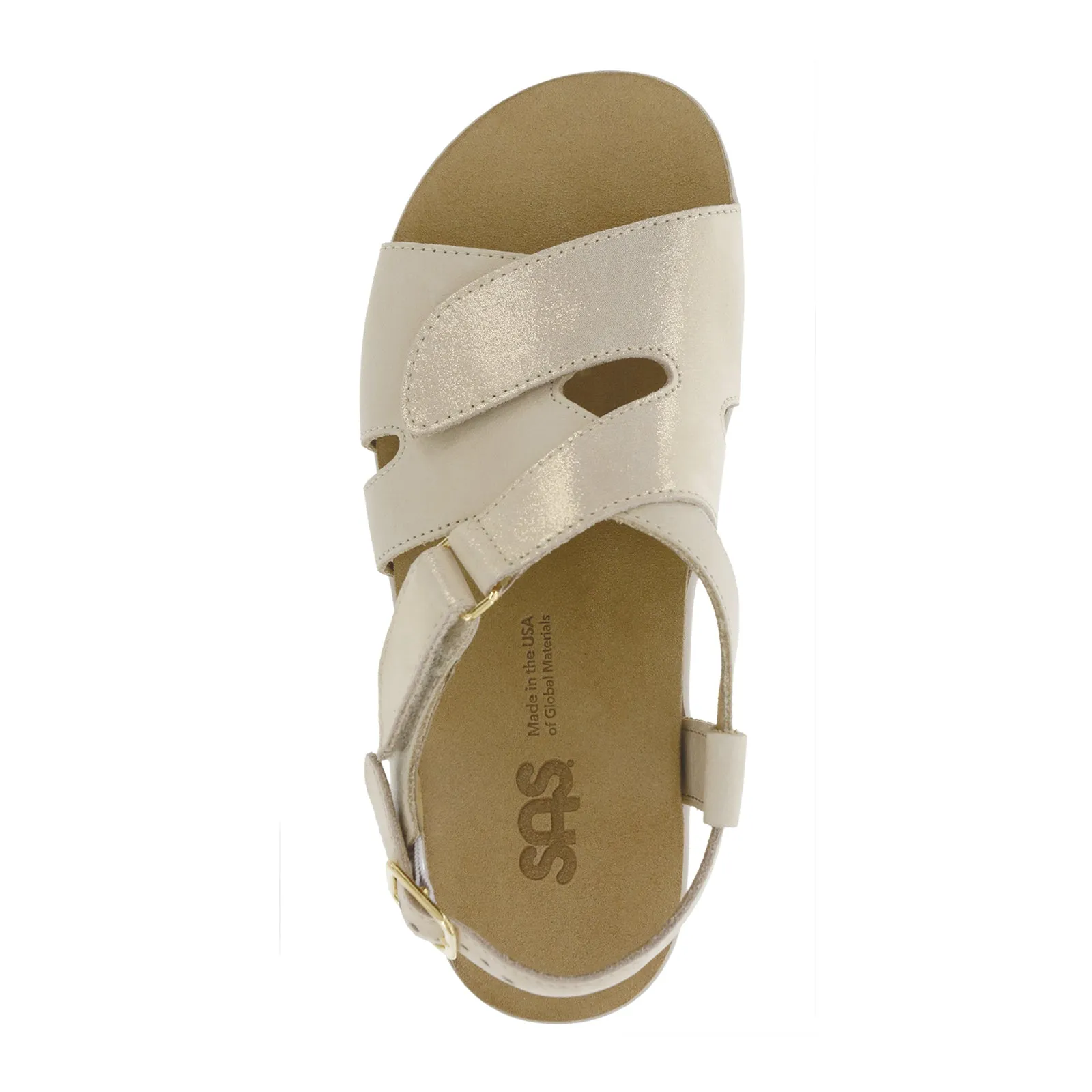 SAS Huggy Backstrap Sandal (Women) - Soft Gold