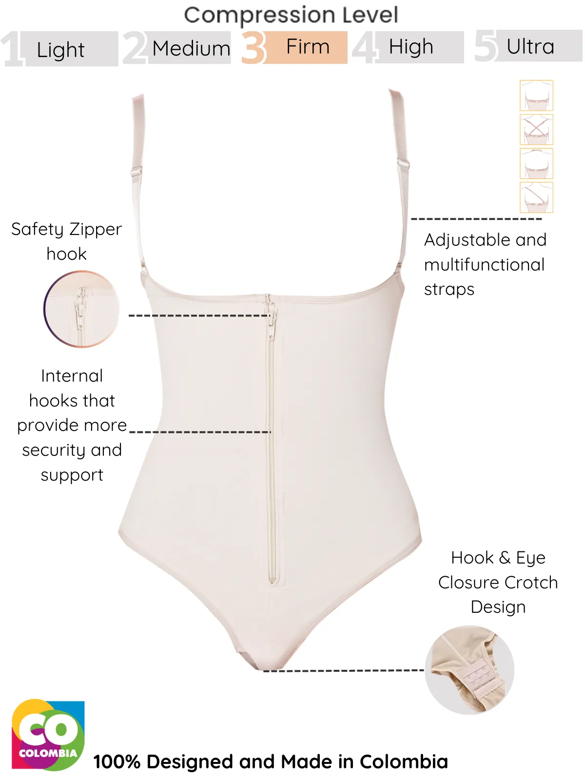 Siluet 1003 Thong Strapless Shapewear