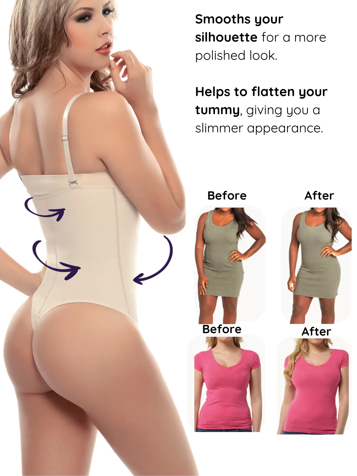 Siluet 1003 Thong Strapless Shapewear