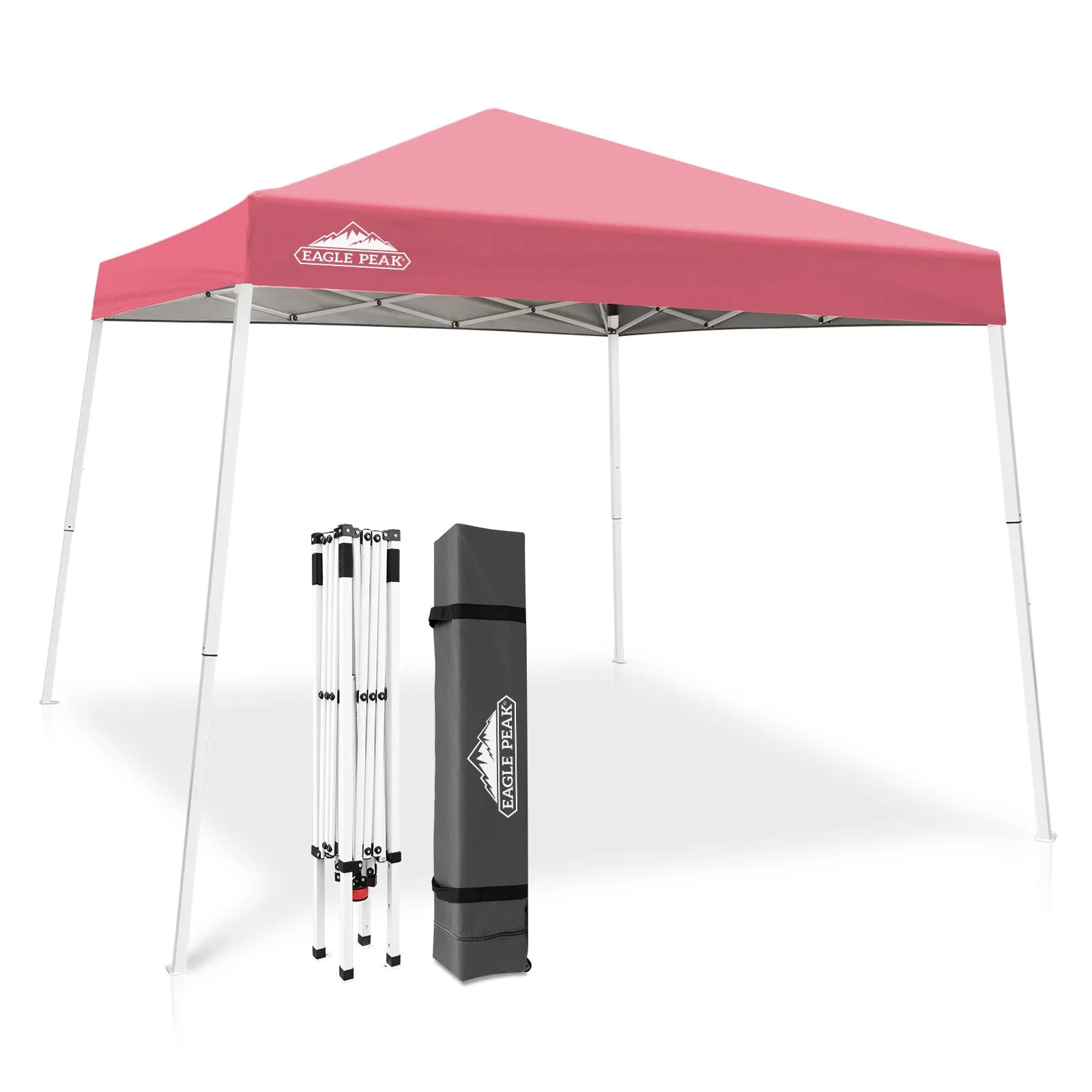 Slant Leg Pop up Canopy Tent, 10x10 Base 8x8 Top