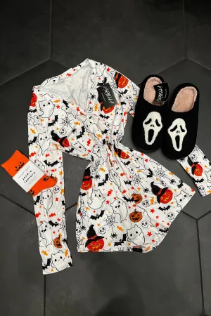 Spooky Halloween Romper (White)