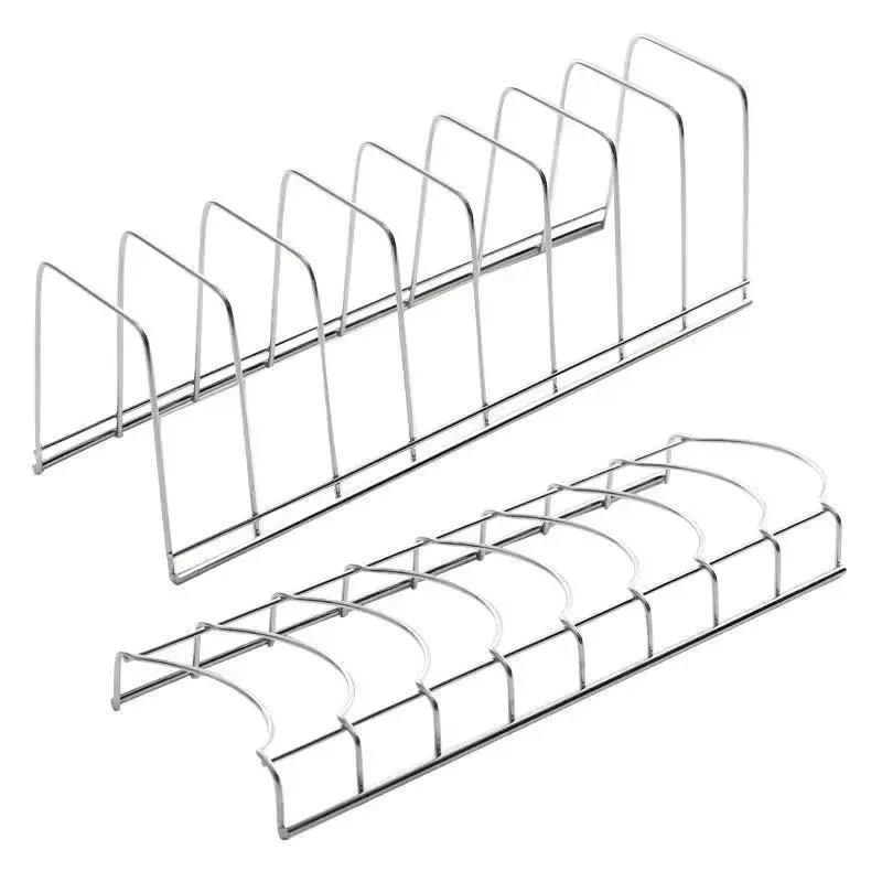 Stainless Steel Kitchen Bowl Dish Organizer – Cutlery & Pot Lid Rack