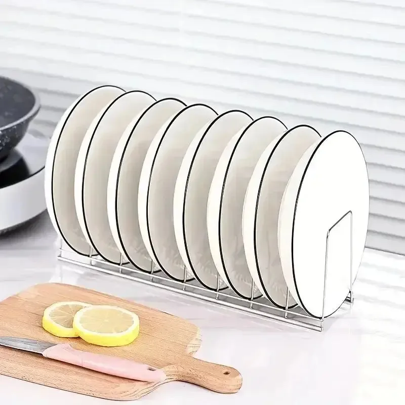 Stainless Steel Kitchen Bowl Dish Organizer – Cutlery & Pot Lid Rack