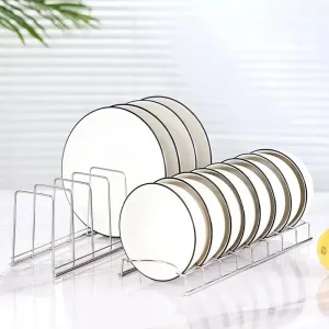 Stainless Steel Kitchen Bowl Dish Organizer – Cutlery & Pot Lid Rack
