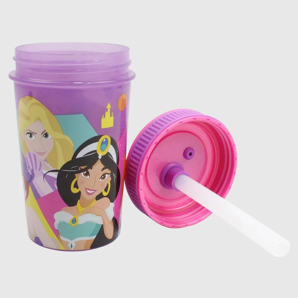 Stor Princess Leakproof Silicone Straw Tumbler 465 ML