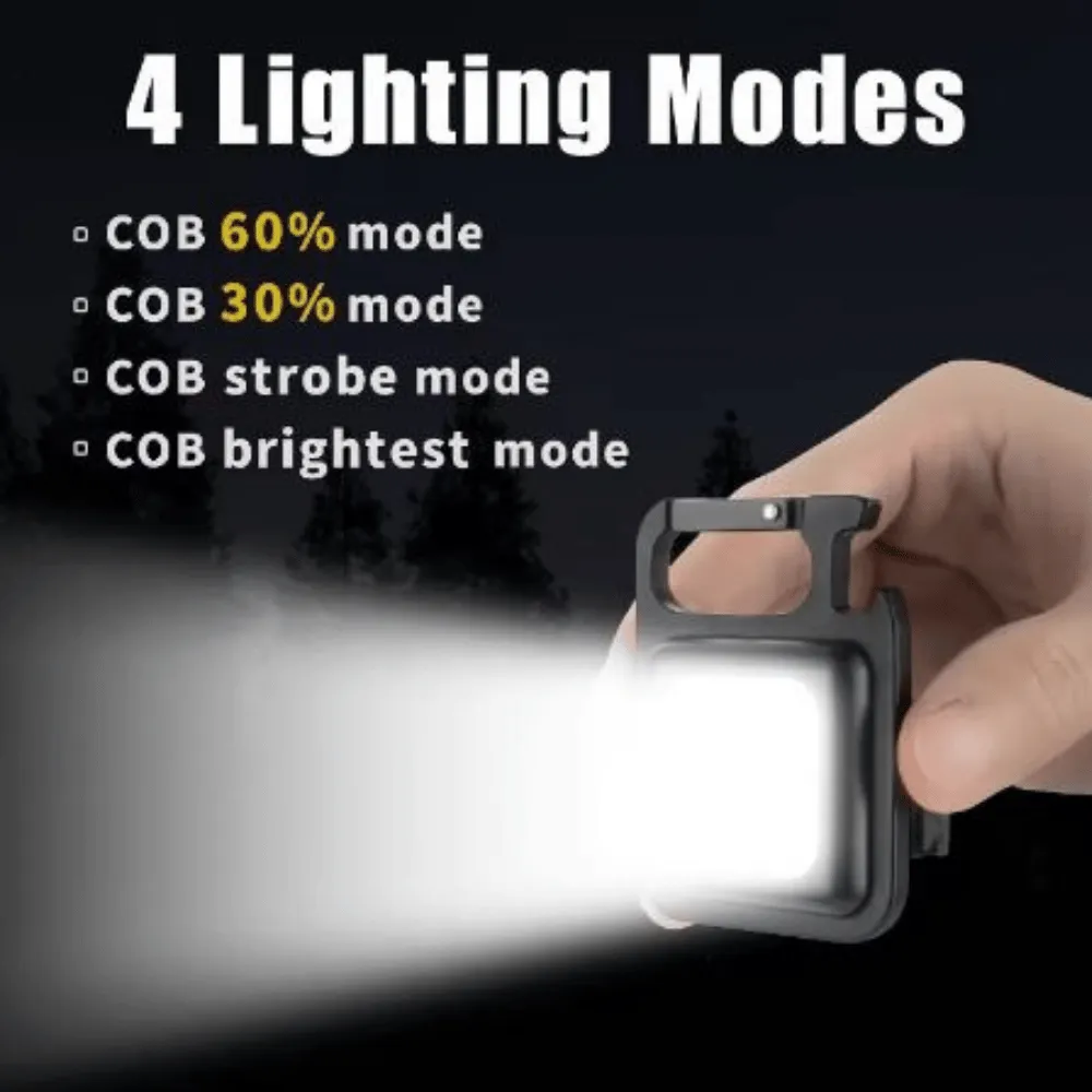 Super Bright MINI COB Keychain Flashlight Charging Lamp