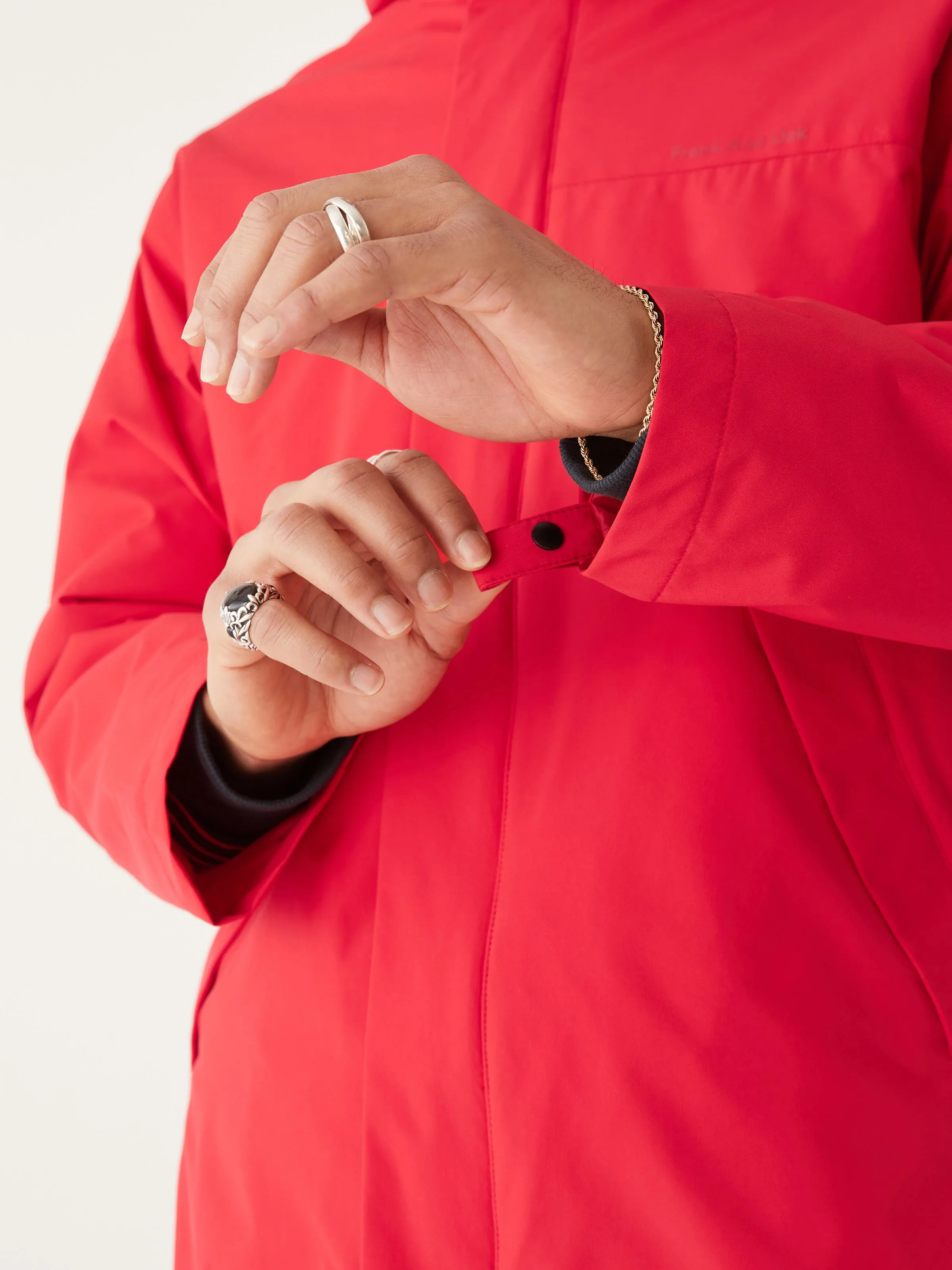 The Stanley Rain Jacket in Red