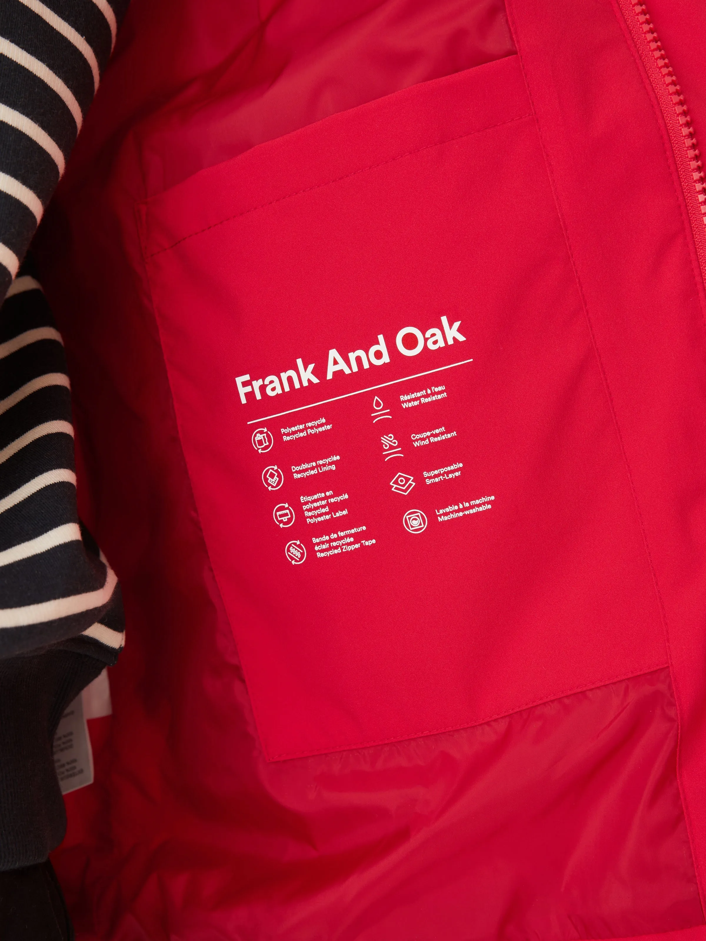 The Stanley Rain Jacket in Red