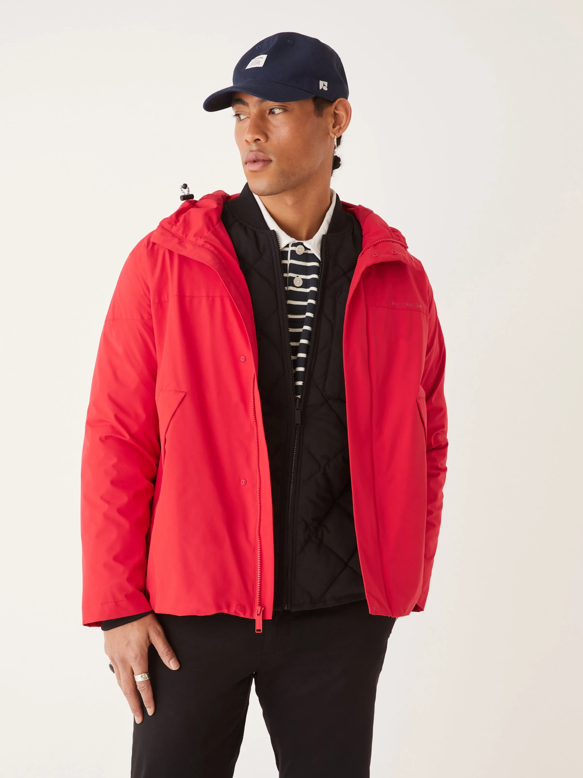 The Stanley Rain Jacket in Red