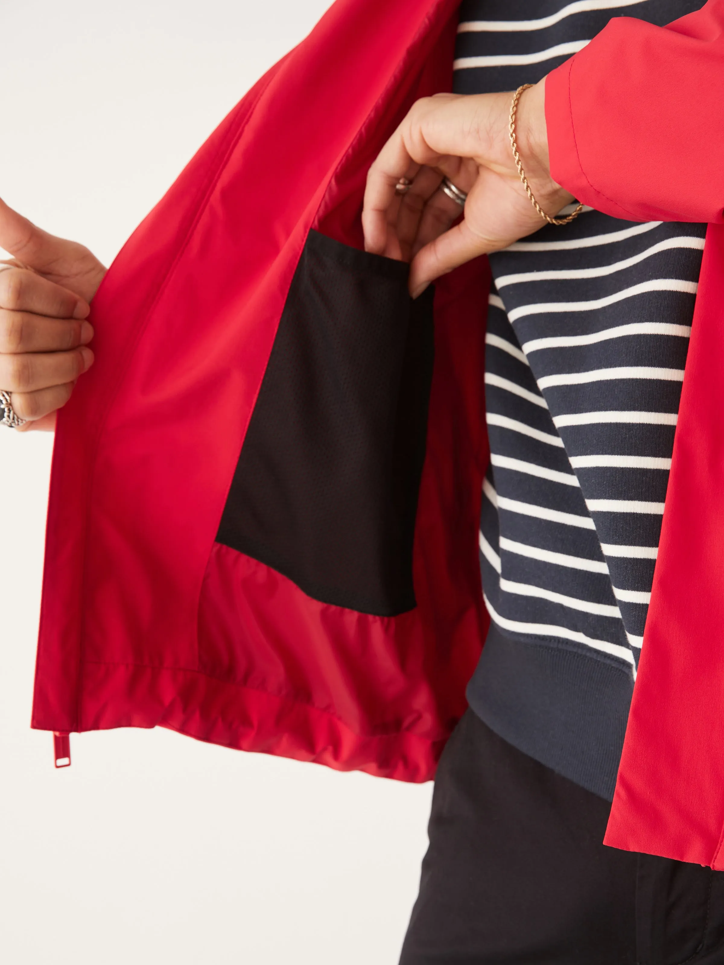 The Stanley Rain Jacket in Red