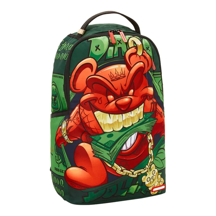UNISEX SPRAYGROUND LIMITED EDITION DIABLO BUSTIN OUT DLXR BACKPACK GREEN/RED